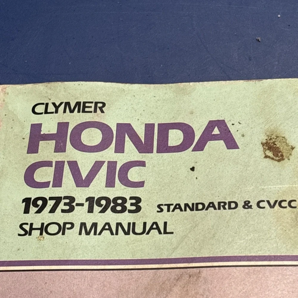 Clymer Honda Civic 1973-1983 Shop Manual A227 CVCC Repair Guide Vintage